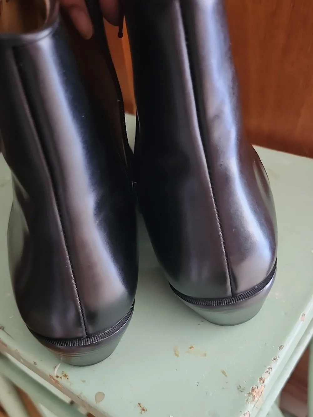 Stacy Adams Classic Men’s Black Leather Side Zip Ankle Boots 8.5